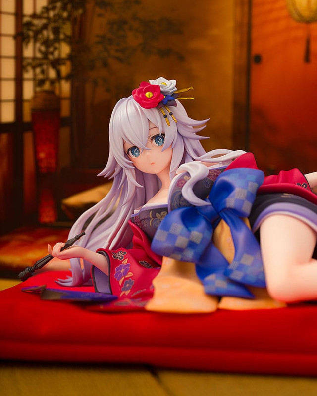 Neptunia x Senran Kagura Statue 1/7 Black Heart Kimono Ver. 10 cm 9
