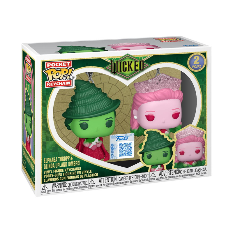 Wicked POP! Vinyl Keychain 2-Pack G&E (Ombre) 4 cm 1