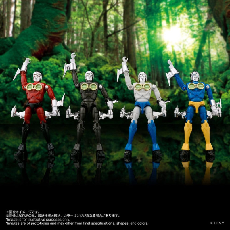 Microman Legacy Soul Action Figures 4-Pack Microman Command #3 1
