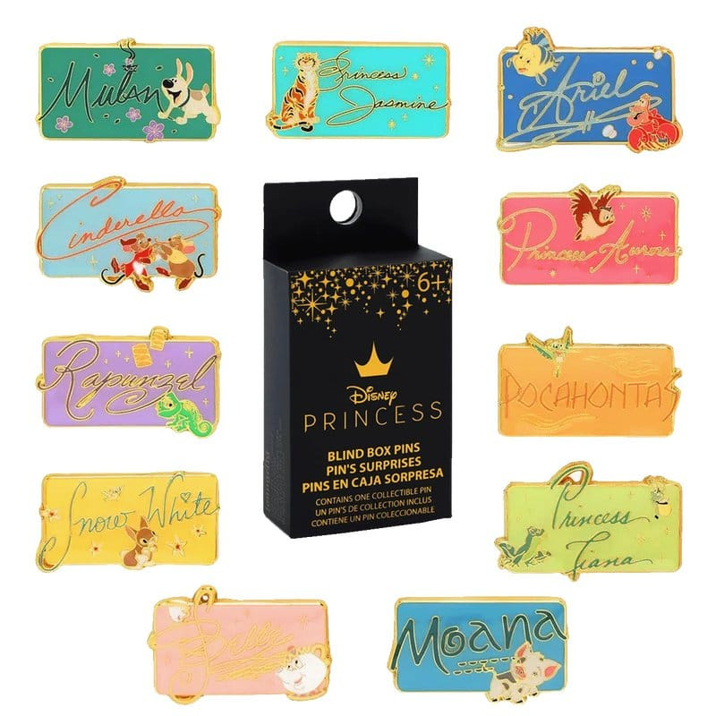 Disney Princess by Loungefly Enamel Pins Blind Box Signature Display (22)