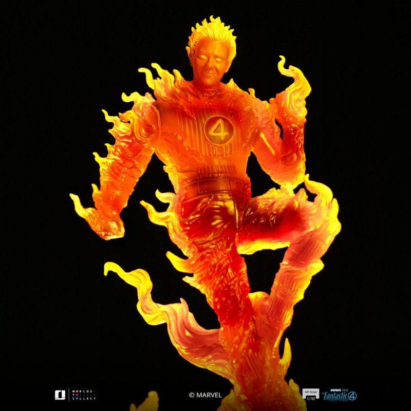 Fantastic Four Art Scale Statue 1/10 Human Torch 30 cm 4