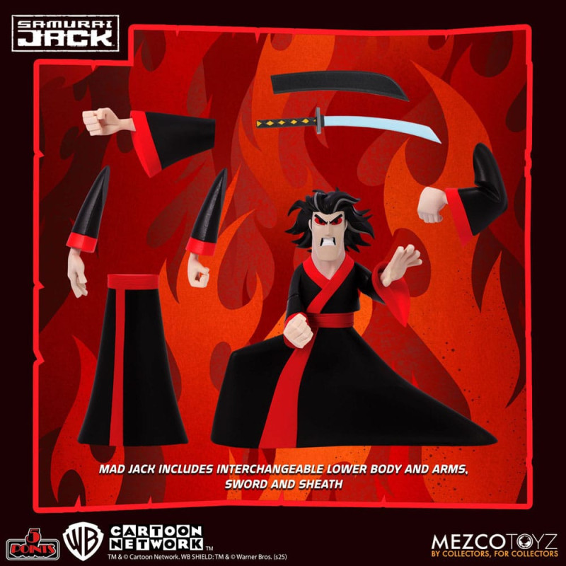 Samurai Jack 5 Points Action Figures 9 cm Deluxe Set Assortment (24) 9