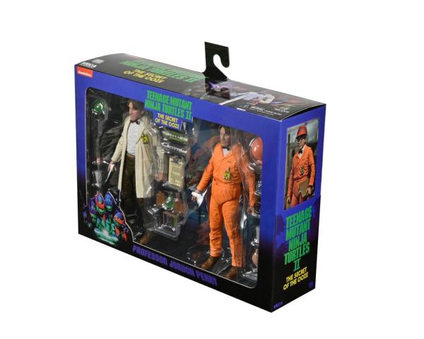 TMNT II: The Secret of the Ooze Action Figure 2-Pack Lab Coat Professor Perry and Hazmat Suit Profes 3