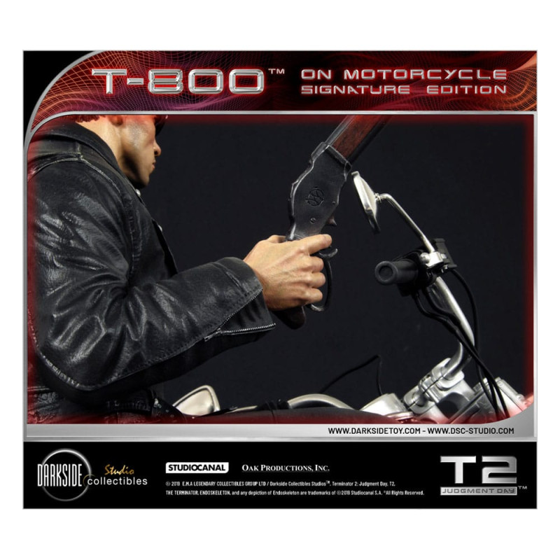 Terminator 2 Statue T-800 On Motorcycle Limited Signature Edition Exclusive 70 cm 7