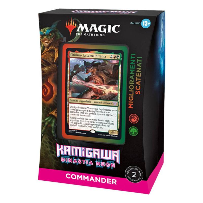 Magic the Gathering Kamigawa: Neon Dynasty Commander Decks Display (4) italian 6