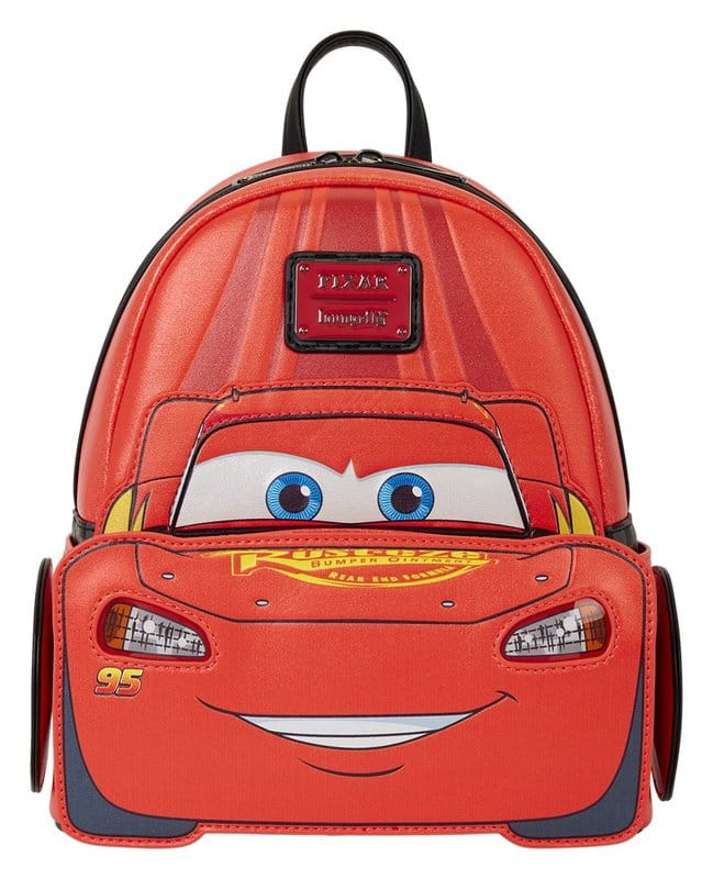 Cars by Loungefly Mini Backpack 20th Anniversary Lightning McQueen Metallic LightUp 5