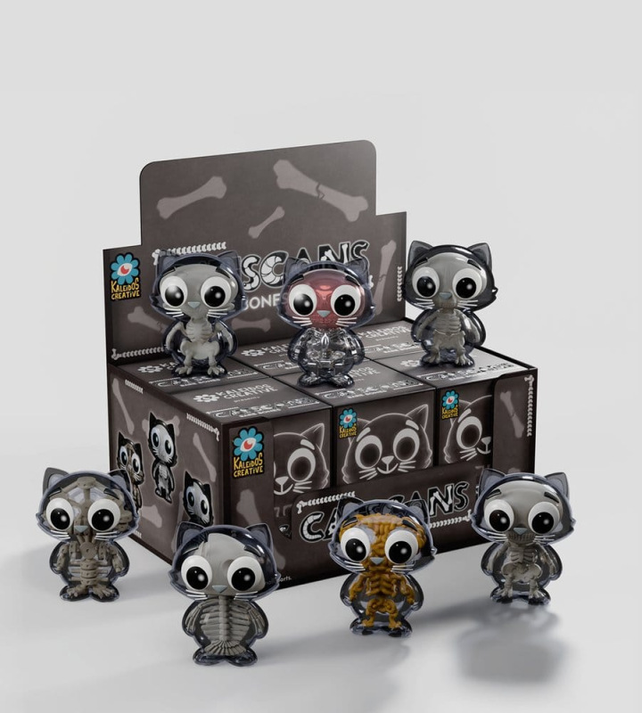 Catscans Mini Figures S2 Bare Bones 6 cm Blind Box Display (6) 9