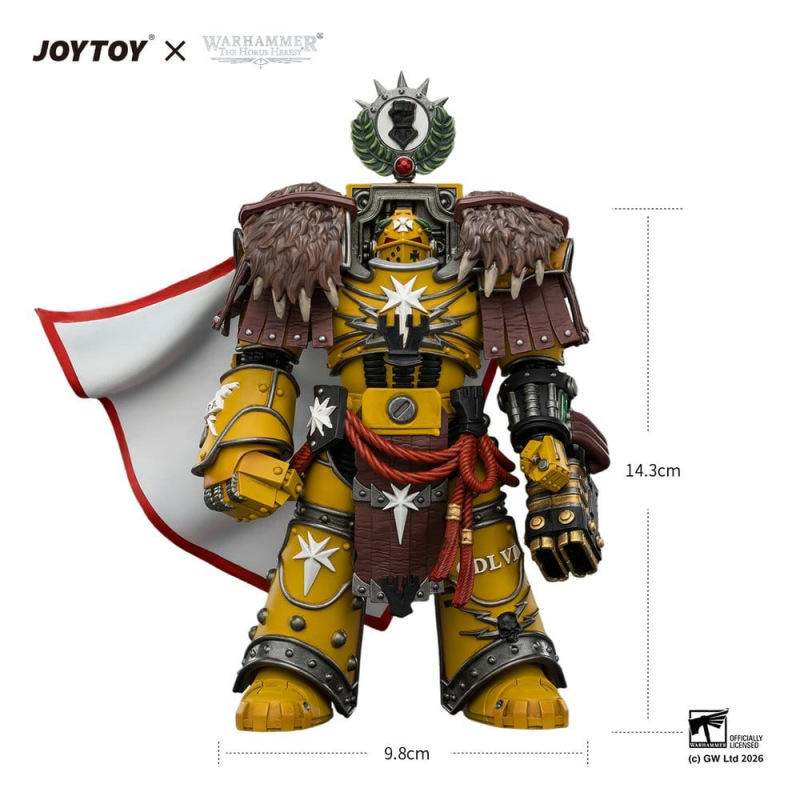 Warhammer Action Figure Imperial Fists Lord Castellan Evander Garrius, The Tyrant of Cthonia 14 cm 10