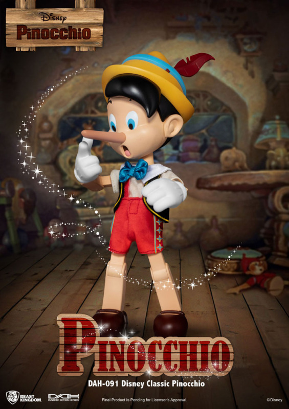 Disney Classic Dynamic 8ction Heroes Action Figure 1/9 Pinocchio 18 cm 2