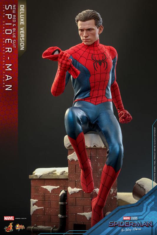 Spider-Man: No Way Home Movie Masterpiece Action Figure 1/6 Spider-Man (New Red and Blue Suit) (Delu