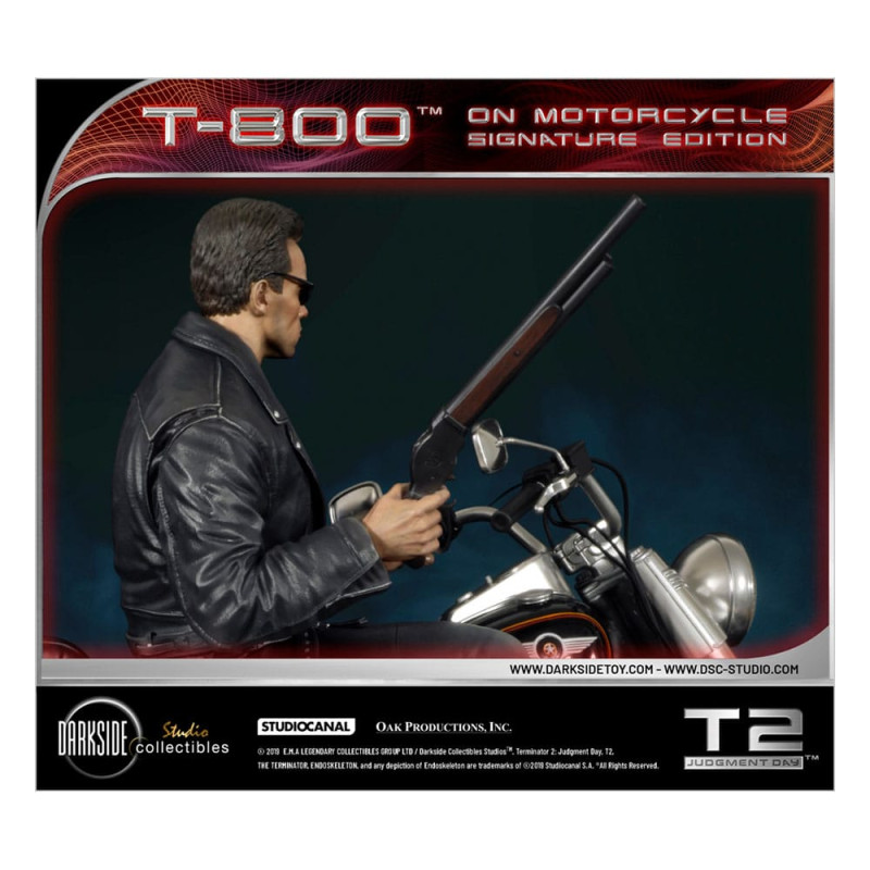 Terminator 2 Statue T-800 On Motorcycle Limited Signature Edition Exclusive 70 cm 6
