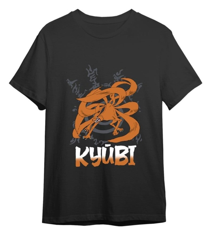Naruto T-Shirt Kyubi Black Size XL 1