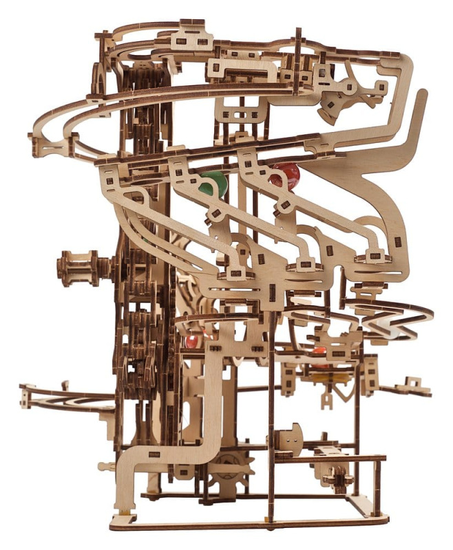 Ugears 3D Wooden Puzzle Marble Run Chain Hoist 10