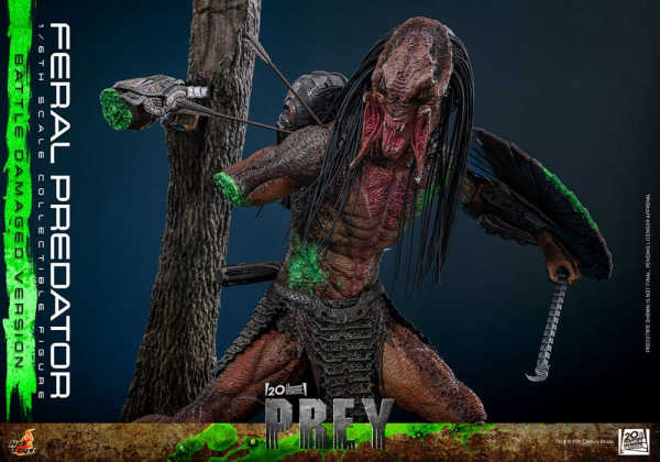 Prey Action Figure 1/6 Feral Predator (Battle Damaged Version) 37 cm 3