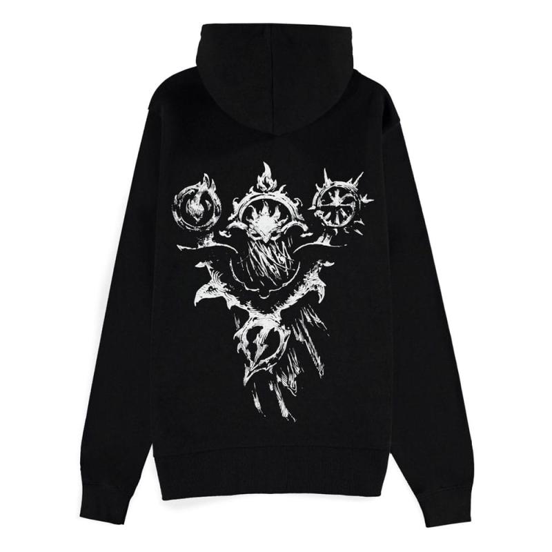 Diablo IV Zipper Hoodie Sweater Sorcerer Sigil Size XXL