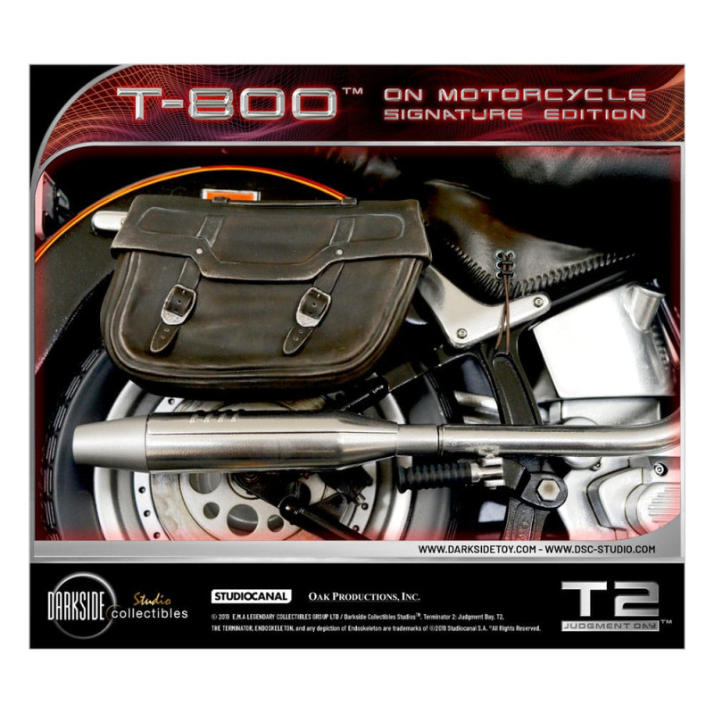 Terminator 2 Statue T-800 On Motorcycle Limited Signature Edition Exclusive 70 cm 2