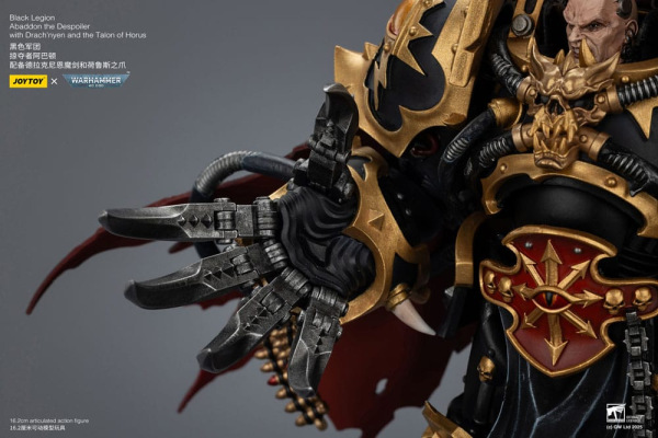 Warhammer 40,000 Action Figure Black Legion Abaddon the Despoiler with Drach'nyen and the Talo 16 c 10