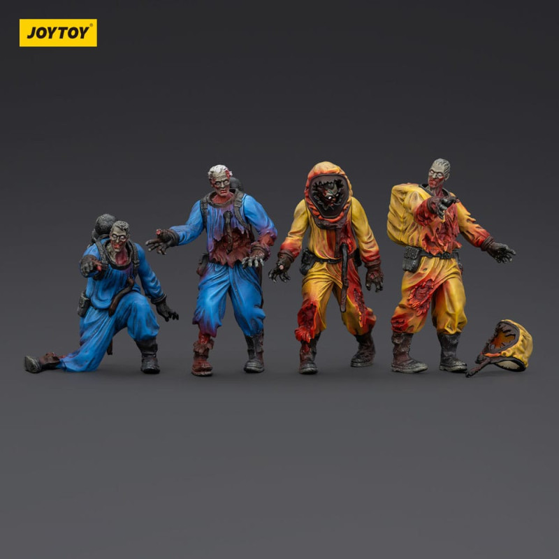 Zombie Dark Source Action Figures 4-Pack Biochemical Lab Team 8 cm 5
