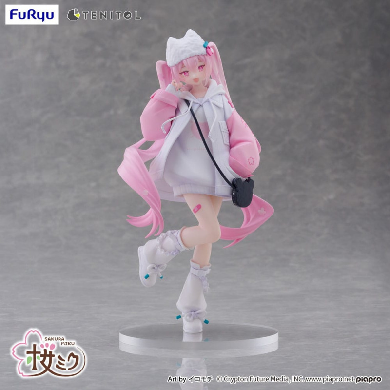 Hatsune Miku Tenitol PVC Statue Sakura Miku Cool style [petit] 19 cm 11