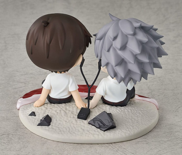 Rebuild of Evangelion Chibi Figure Shinji Ikari & Kaworu Nagisa 8 cm 2