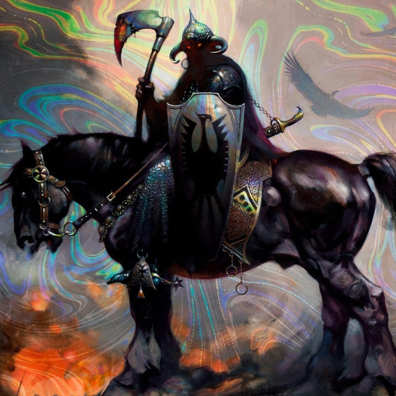 Frank Frazetta Fine Art Print Death Dealer I Rainbow Lava Holofoil 61 x 41 cm - unframed 2