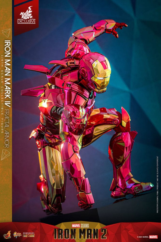 Iron Man Movie Masterpiece Diecast Action Figure 1/6 Iron Man Mark VI (Fractal Armor) Hot Toys Exclu 3