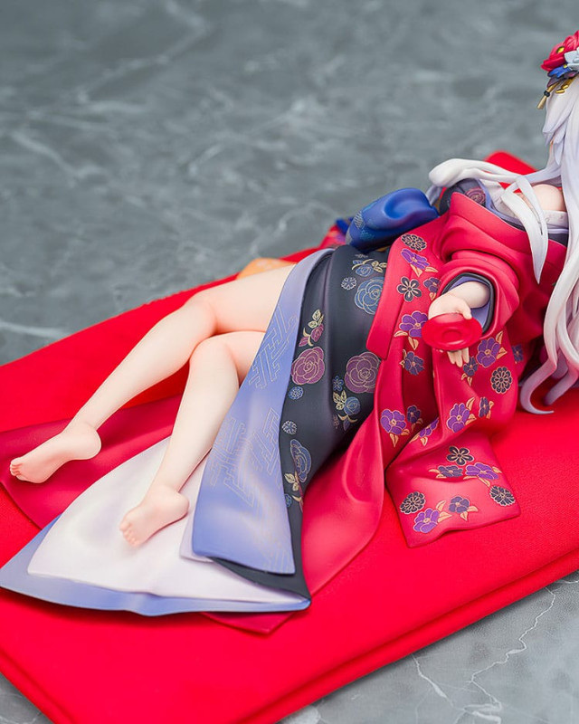 Neptunia x Senran Kagura Statue 1/7 Black Heart Kimono Ver. 10 cm 8