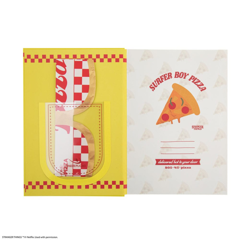 Stranger Things Notebook Surfer Boy Pizza Hardcover 5