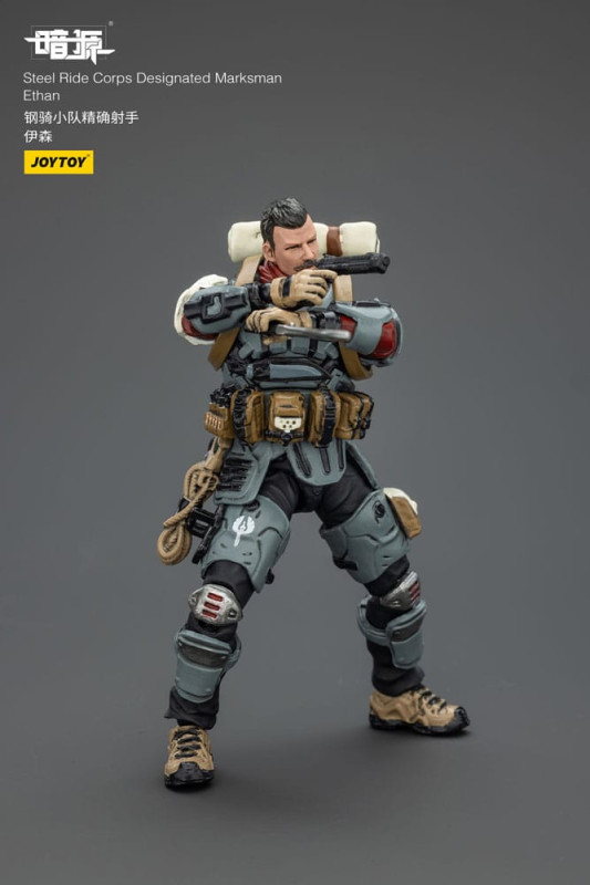 Steel Ride Corps Dark Source Action Figur Designated Marksman Ethan 7 cm 6