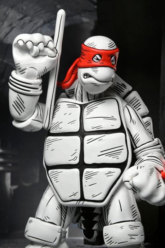 Teenage Mutant Ninja Turtles (Mirage Comics) Action Figures 2-Pack Black and White First Turtles 18 7