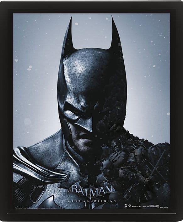 Batman Arkham Origins Framed 3D Effect Poster Pack Batman vs. Joker 26 x 20 cm (3)