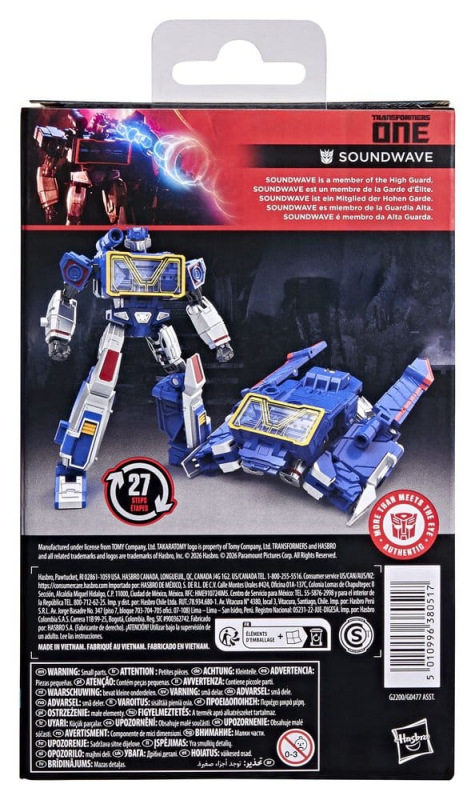 Transformers One Studio Series Deluxe Class Action Figure Soundwave 13 cm 1