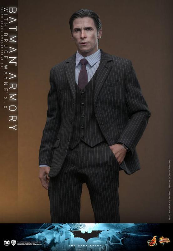 The Dark Knight Movie Masterpiece Action Figures & Diorama 1/6 Batman Armory with Bruce Wayne (2.0)