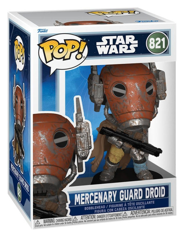 Star Wars: The Mandalorian and Grogu POP! Vinyl Bobblehead Figure Mercenary Guard Droid 9 cm 1
