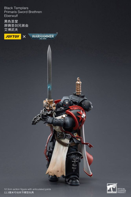 Warhammer 40k Action Figure 1/18 Black Templars Primaris Sword Brethren Eberwulf 12 cm 5