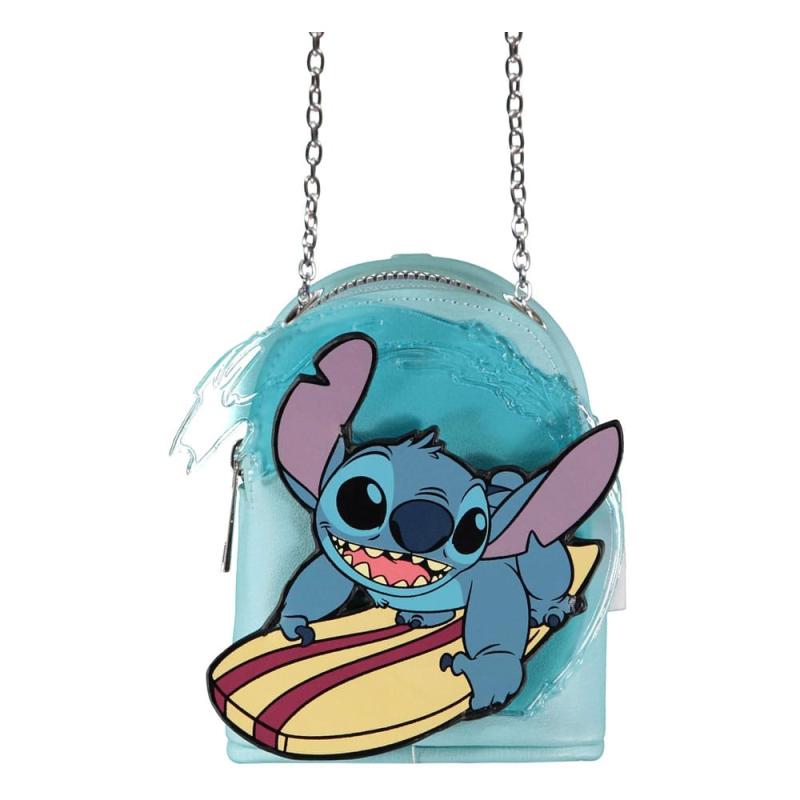 Lilo & Stitch Micro Bag Coin Purse with Keychain Stitch Surfing