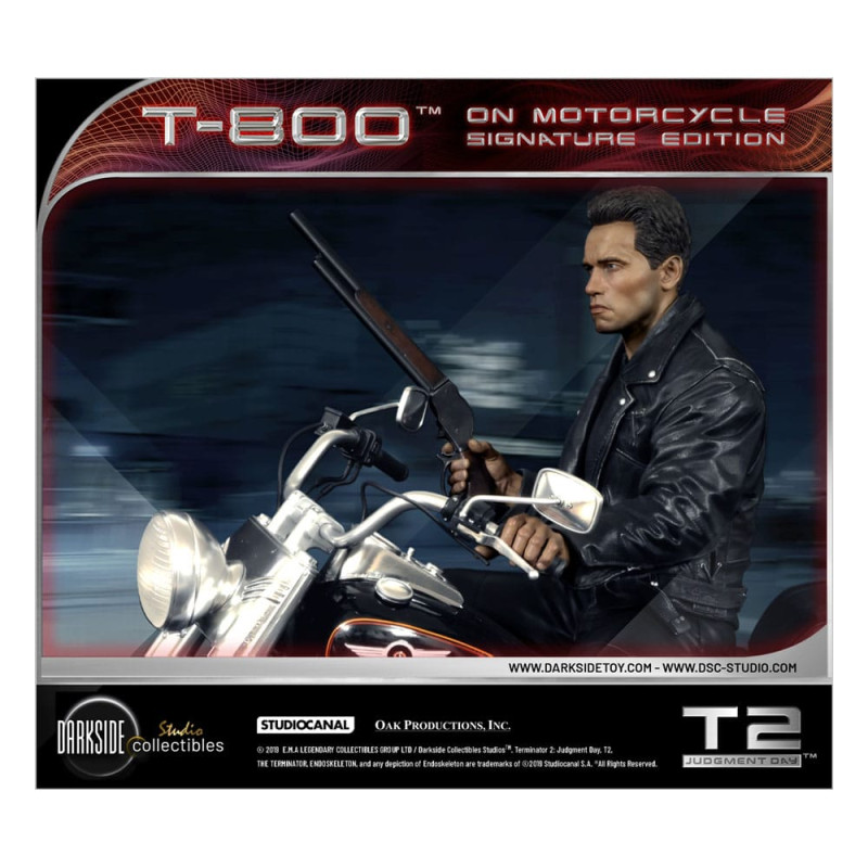 Terminator 2 Statue T-800 On Motorcycle Limited Signature Edition Exclusive 70 cm 9
