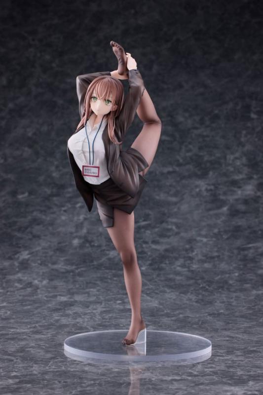 Original Character PVC Statue 1/6 OL-chan Who Doesn't Want to Go to Work White Ver. 26 cm