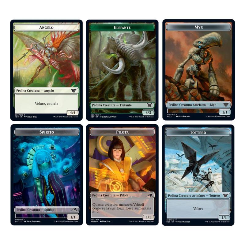 Magic the Gathering Kamigawa: Neon Dynasty Commander Decks Display (4) italian 11