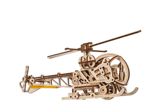 Ugears 3D Wooden Puzzle Mini Helicopter 2