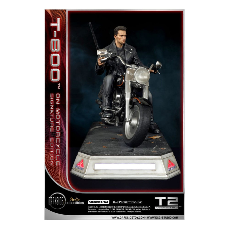 Terminator 2 Statue T-800 On Motorcycle Limited Signature Edition Exclusive 70 cm 11