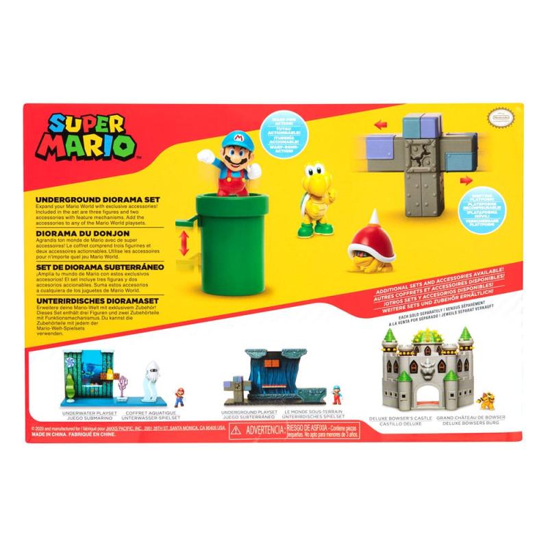 World of Nintendo Super Mario Diorama Set Underground