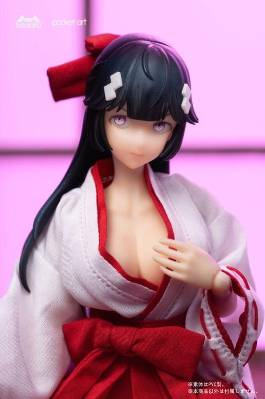 Pocket Art Action Action Figure 1/12 PA005 Exorcism Shrine Maiden Tsubaki 15 cm