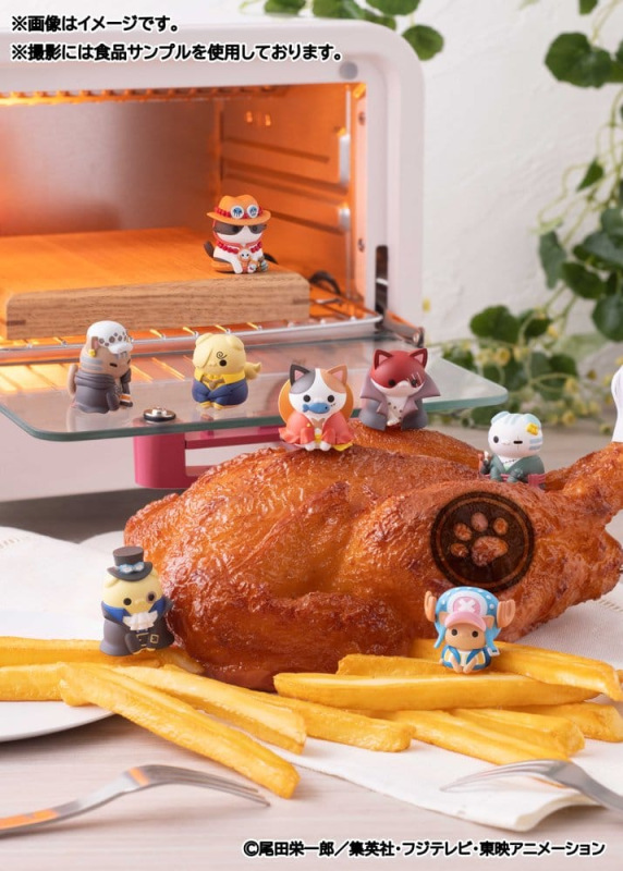 One Piece Mega Cat Project Mini Figures NyanPieceNyan! I'm gonna be king of Paw-rates!! Blind Box As 10
