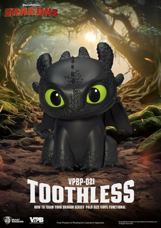 How to Train Your Dragon Piggy Vinyl Bank Toothless 12 cm 1