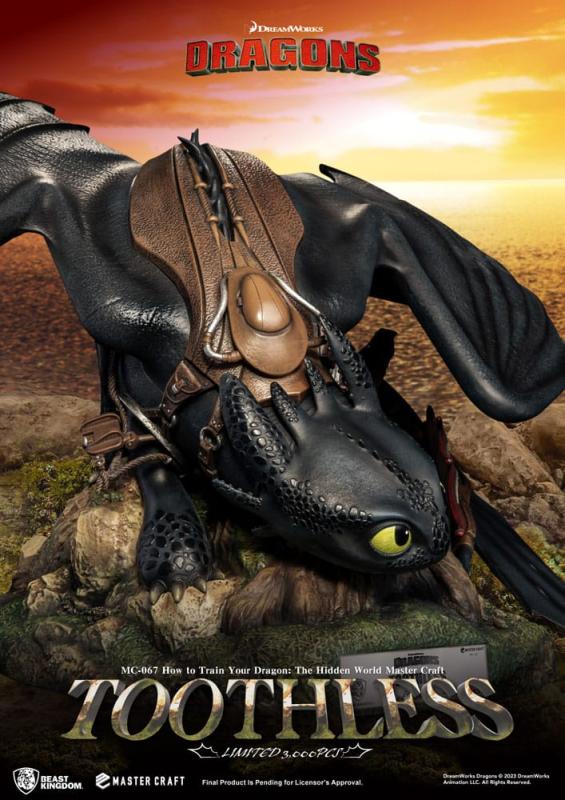 How To Train Your Dragon Master Craft Statue Toothless 24 cm