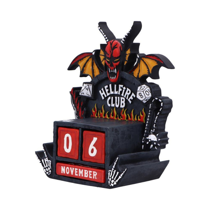 Stranger Things Perpetual Calendar Hellfire Club 15 cm 1
