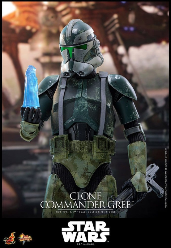 Star Wars Movie Masterpiece Action Figure 1/6 Clone Commander Gree 30 cm 12