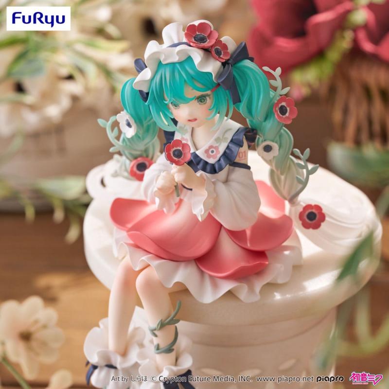 Hatsune Miku Noodle Stopper PVC Statue Hatsune Miku Flower Fairy Anemone 14 cm 3