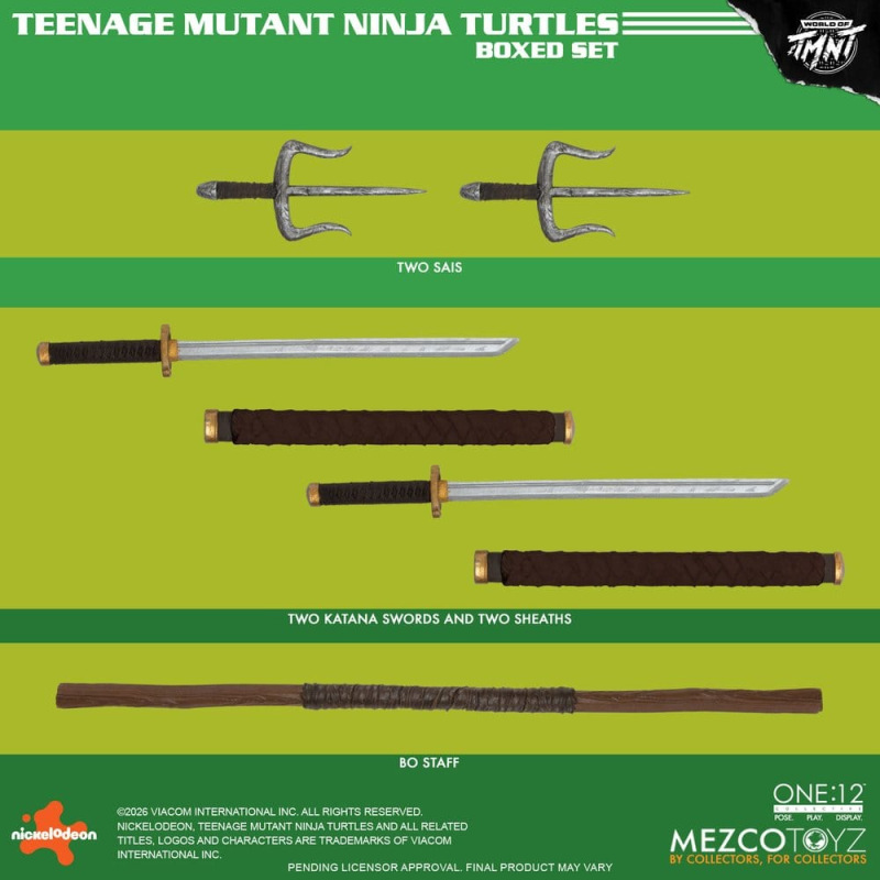 Teenage Mutant Ninja Turtles One:12 Collective Action Figures 1/12 Boxed Set 17 cm 7